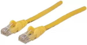 image of Network Patch Cable - Cat6 - 2m - Yellow - CCA - U/UTP - PVC - RJ45 - Gold Plated Contacts - Snagless - Booted - Polybag - 2m - Cat6 - U/UTP (UTP) -