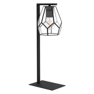 Image of EGLO Mardyke Glass Steel Table Lamp