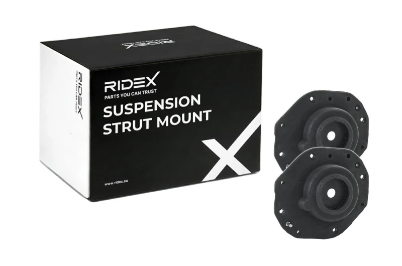 Image of RIDEX 1180S1263 Top strut mount Front axle both sides Elastomer Suspension Strut Support Bearing (1180)