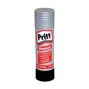 Image of Pritt 19.5g Solid Washable Non Toxic Power Glue Stick Medium White