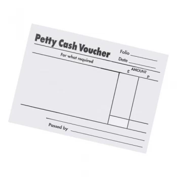 Image of Petty Cash Pad 80 Sheets - Pack of 5