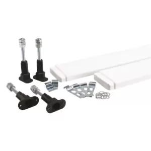 800-900mm Quad Leg & Panel Pack Shower Tray Riser Kit - White