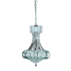 Image of 6 Light Ceiling Pendant Chandelier Chrome, E14