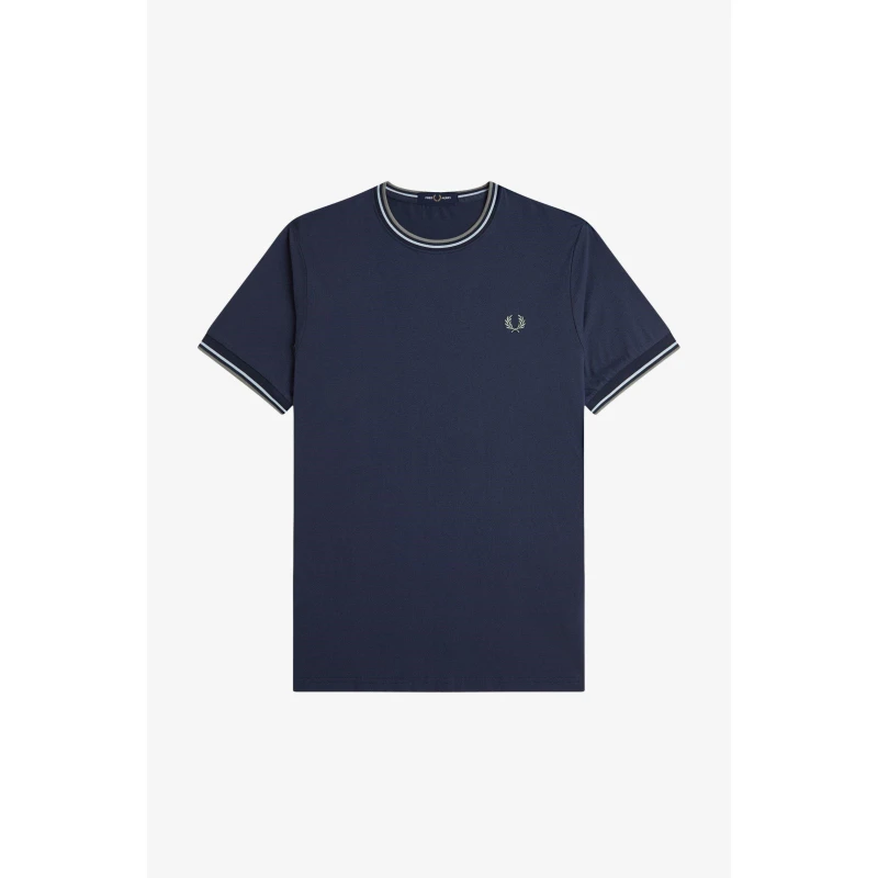 Image of Fred Perry Twin Tipped T-Shirt Dk Airforce Z47 male S