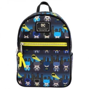 Image of Loungefly DC Comics Batman Faux Leather Mini Backpack