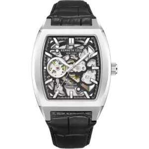 Image of Kenneth Cole Mens Kenneth Cole Automatic KCWGE0013807 - Silver and Black
