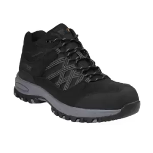 Image of Regatta Mens Sandstone Safety Boots (10 UK) (Black/Granite)