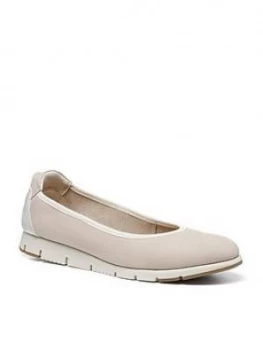 Image of Hotter Natural Ballerina Shoe - Ivory, Ivory, Size 3, Women