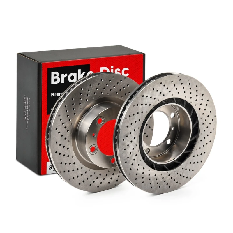 Image of STARK SKBD-0023426 Brake disc Front Axle Left, Vented, Cast Iron, Uncoated, Untreated, without bolts/screws Cast Iron Brake Disc (82)