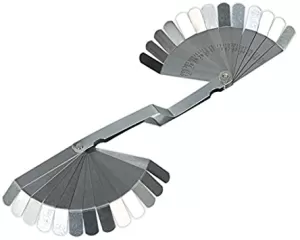 Image of Genuine SEALEY S0515 Feeler Gauge 26 Blade Offset - Dual Marked