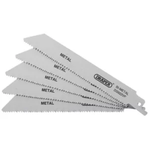Image of Draper 43463 Bi-metal Reciprocating Saw Blades for Metal 150mm 10-14tpi (Pack of 5)