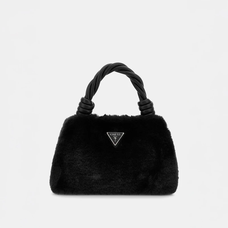 Image of Guess Womens Shaida Top Handle Bag Black female One Size