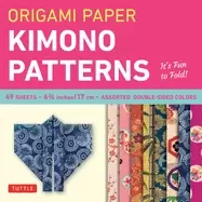 Image of origami paper kimono patterns small