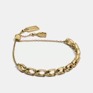 Image of Coach C Gold-Tone Bracelet