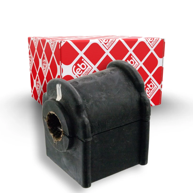 Image of FEBI BILSTEIN 104475 Stabilizer Bushes Rear Axle Right, Rubber Rubber Anti-roll Bar Bush Kit (1334)