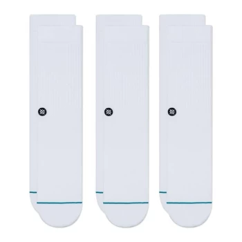 Image of Stance Stance Icon 3 Pack Socks - White