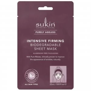 image of Sukin Purely Ageless Intensive Firming Sheet Mask Sachet 200ml (Pack of 8)