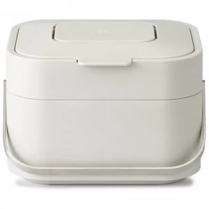 Image of Joseph Joseph Stack 4 Food Waste Caddy With Odour Filter - Stone