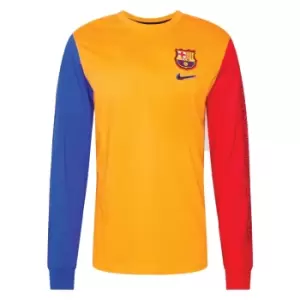 image of 2021-2022 Barcelona LS Ignite Tee (Vivid Orange)