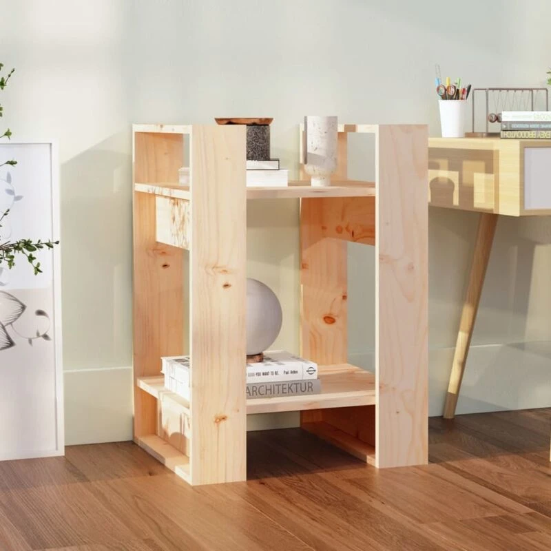 Image of VIDAXL Vidaxl - Book Cabinet/Room Divider 41x35x57cm Solid Wood Pine 8720286904923