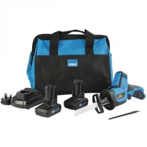 Image of Draper Storm Force® 10.8V Power Interchange Reciprocating Saw Kit (+2 x 4Ah Batteries, Charger and Bag)