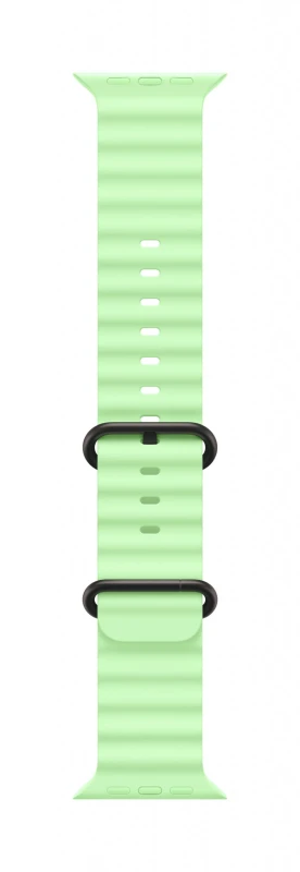 Image of Apple Black Titanium Finish Band Green Fluoroelastomer, Titanium MGCL4ZM/A