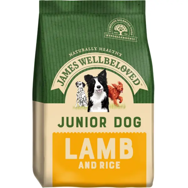 James Wellbeloved Lamb and Rice Junior Dog Food 15kg