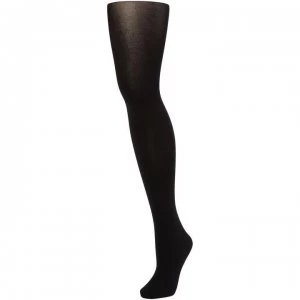 image of Wolford Cotton velvet opaque tights - Black