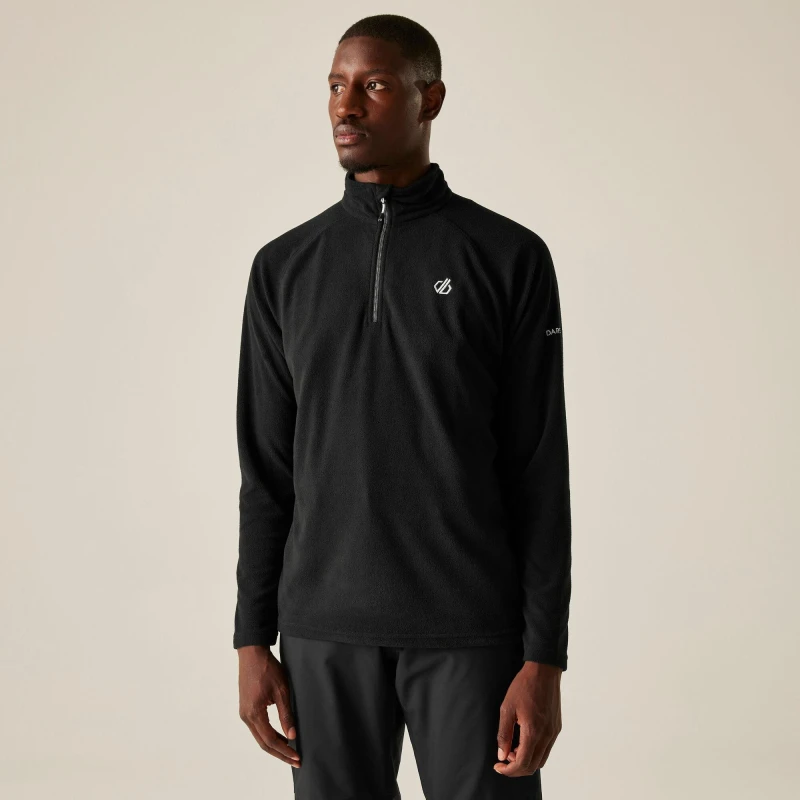 Image of Dare 2b Dare 2b Men 'Freethink II' Half-Zip Insulating Brushed Fleece in Jet Black Size: 3X-Large Jet Black XXXL Male 5057538050606