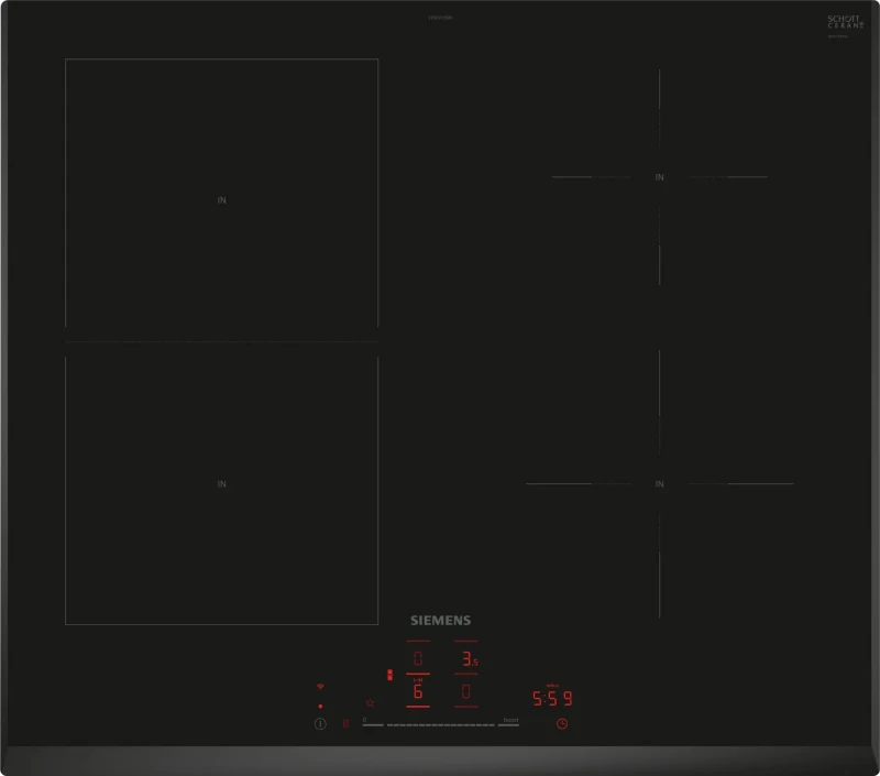 Image of Siemens IQ-500 ED651HSB1E 60cm Induction Hob - Black