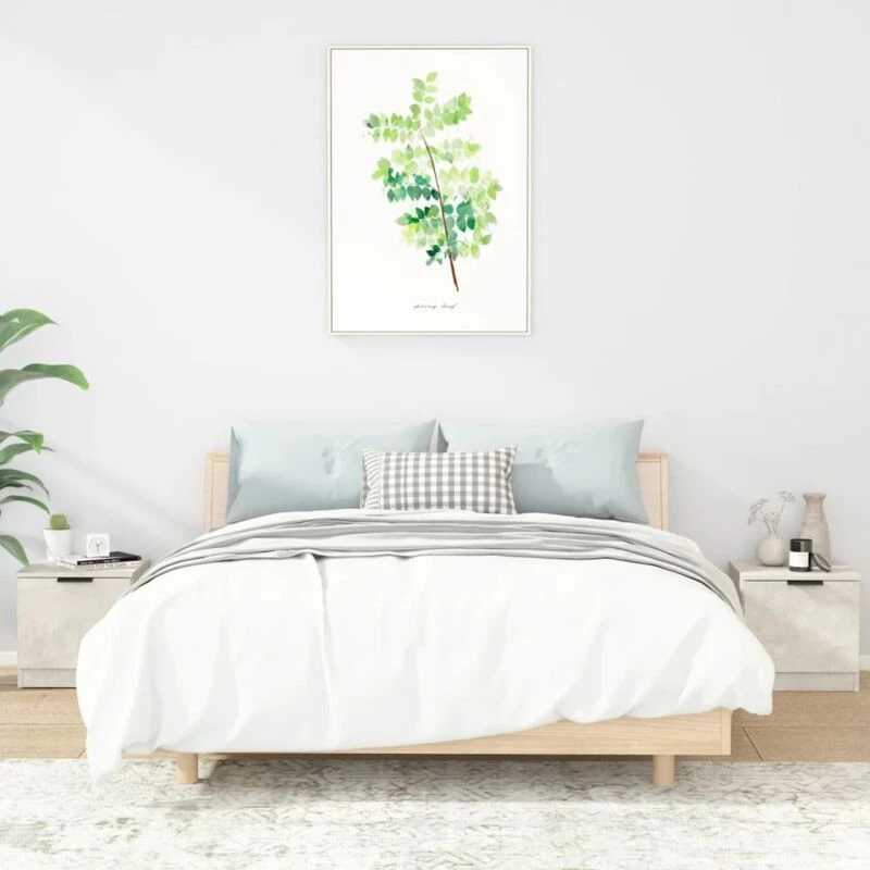 Image of VIDAXL Bedside Cabinets 2 pcs Concrete Grey 40x39x40cm Vidaxl 8720286965115
