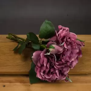 Image of Dusty Pink Short Stem Rose Bouquet