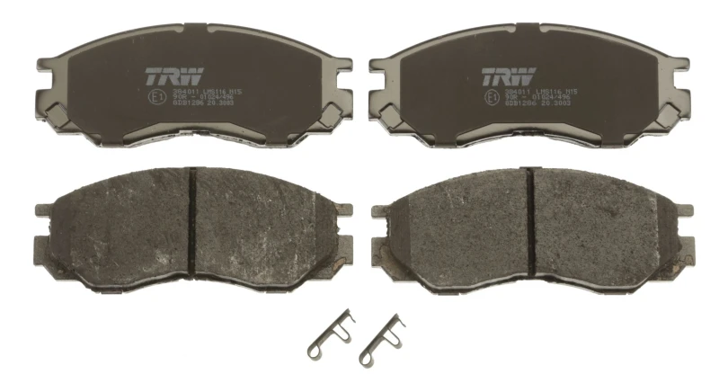 Image of TRW GDB1286 Brake pad set with acoustic wear warning, with accessories Brake Pad Set,disc brake (402)