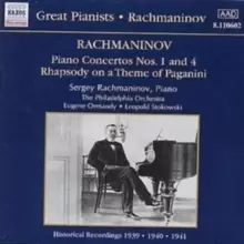 Image of RACHMANINOV - PIANO CONCERTOS NOS. 1 AND 4 - RHAPSODY ON A THEME