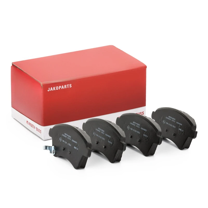 Image of HERTH+BUSS JAKOPARTS J3608031 Brake pad set Front Axle, with acoustic wear warning Brake Pad Set,disc brake (402)