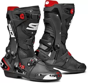 Image of Sidi Rex Air Motorcycle Boots Black Red