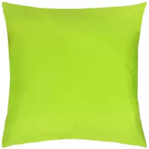 image of Plain Outdoor Cushion Lime / 43 x 43cm / Cover Only