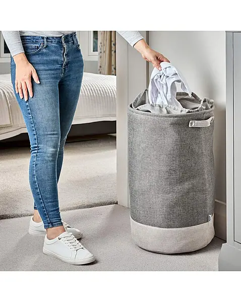 Image of Minky Minky 94L Round Laundry Hamper OT15401