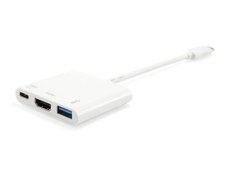 Image of Equip USB Type C to HDMI Female/USB A Female/PD Adapter