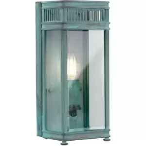 Image of Elstead Holborn Outdoor Wall Lantern Verdigris, IP44
