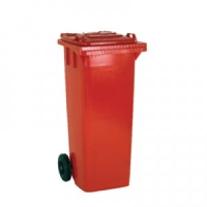 Image of Slingsby Refuse Container 140 Litre 2 Wheel Red 331156