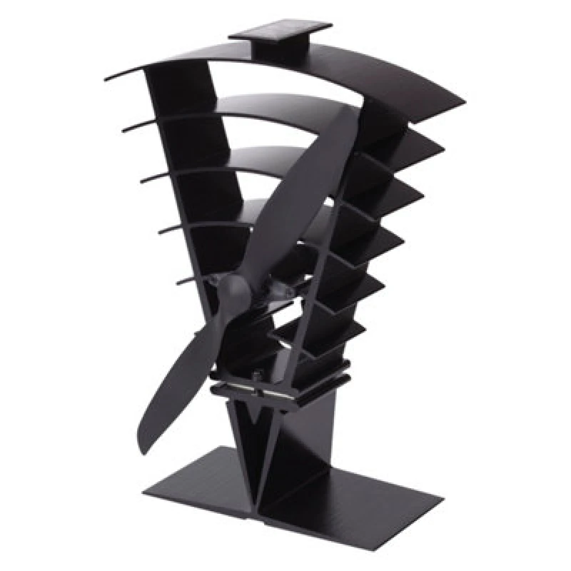 Image of Valiant Vanquish 250 Stove Fan for Log Burners and Stoves - Heat Powered in Black Black