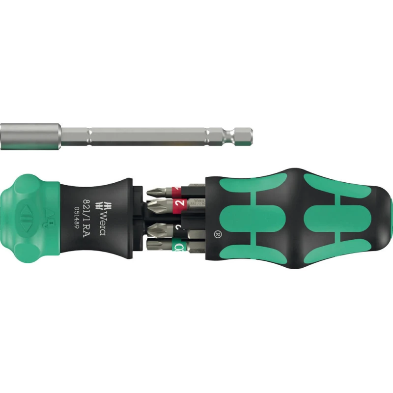 Image of Wera Kraftform Kompakt 6 Piece 28 RA Ratchet Screwdriver Set 5051519001