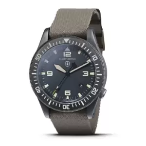 image of Elliot Brown 101-003-N10 Gent's Holton NIVO Canvas Strap Wristwatch