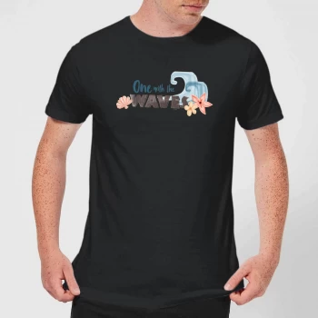 Image of Disney Moana One with The Waves Mens T-Shirt - Black - 3XL - Black