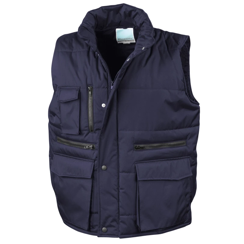 Image of Result Result Men Lance Bodywarmer Gilet (Windproof & Showerproof) in Navy Size: Small Navy S Male 5054171281008
