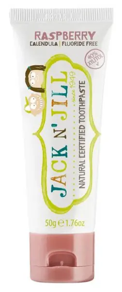 image of Jack N Jill Organic Raspberry Natural Toothpaste 50g