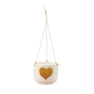 Image of Sass & Belle Gold Heart Hanging Planter