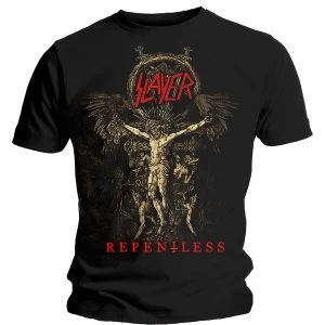 Image of Slayer - Cruciform Skeletal Unisex Large T-Shirt - Black