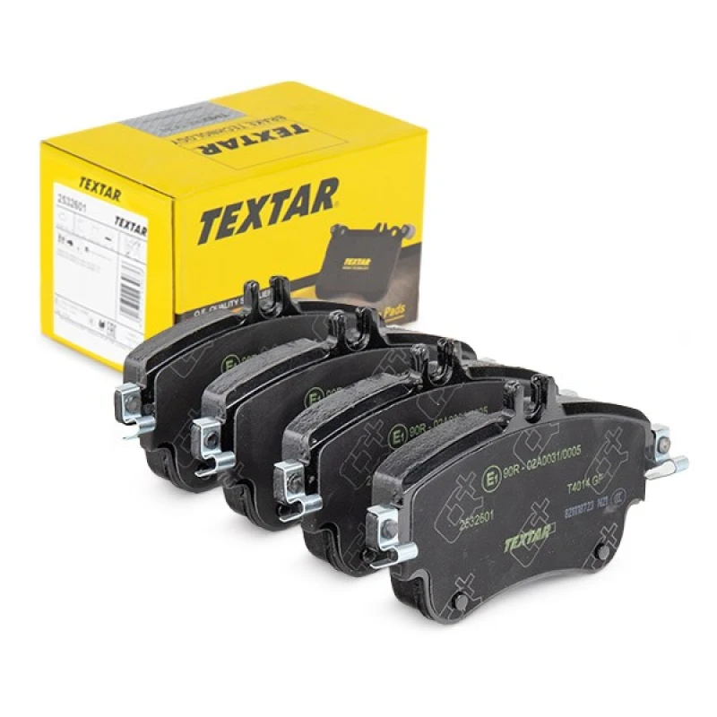 Image of TEXTAR 2532601 Brake pad set Q+ prepared for wear warning indicator, with brake caliper screws Brake Pad Set,disc brake (402)